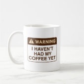 Mug Café d'avertissement (Gauche)