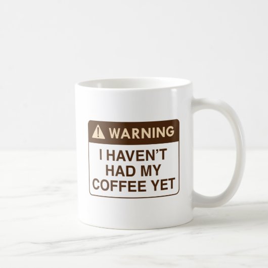 Mug Café d'avertissement (Droite)