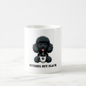 Mug Café de caniche noir rien que noir (Centre)