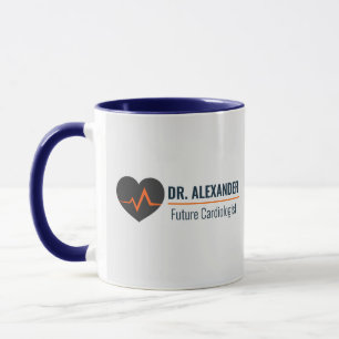 Mug Café de cardiologue futur personnalisé