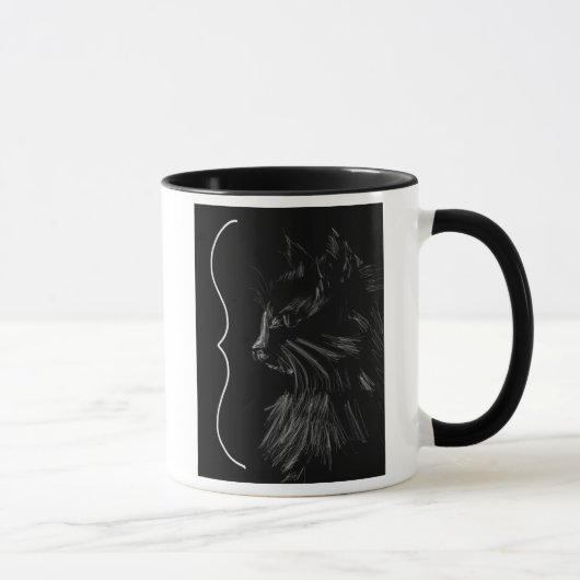 Mug Café de chat noir (Droite)