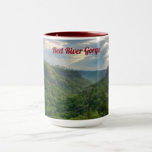 Mug Café de gorge de la rivière rouge (Centre)