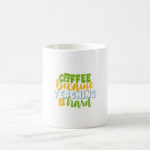Mug Café de jour de l'enseignant parce que l'enseignem (Centre)