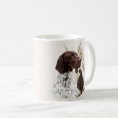 Mug Café de la carte postale Allemande Pointeurs Racco (Devant droit)