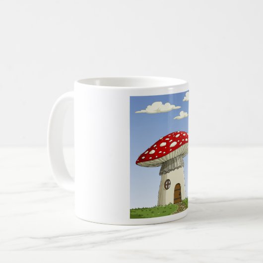 Mug café de la maison de champignons (Devant gauche)