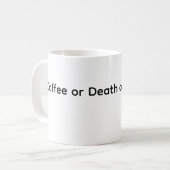 Mug Café de la Mort ou Sucre (Devant gauche)
