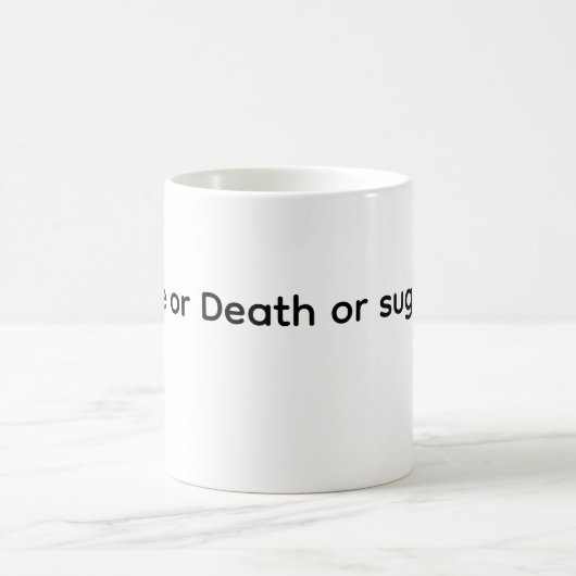 Mug Café de la Mort ou Sucre (Centre)