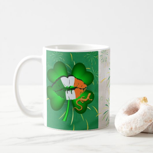 Mug café de la Saint Patrick (Avec donut)