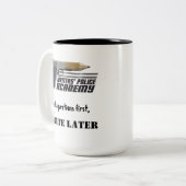 Mug café de l'Académie de police des écrivains (Devant gauche)