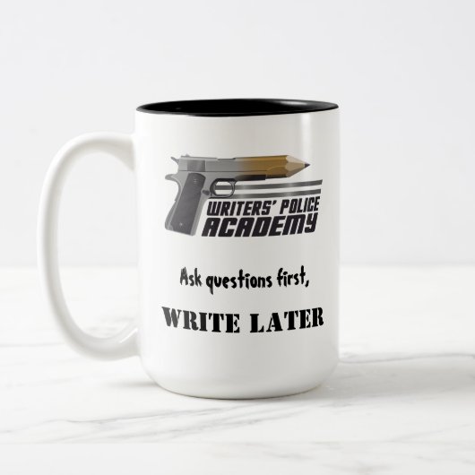 Mug café de l'Académie de police des écrivains (Gauche)