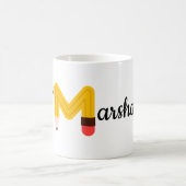 Mug café de l'enseignant, Nom personnalisé, (Centre)