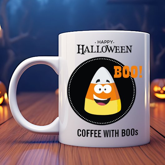 Mug Café de maïs avec Boos Halloween