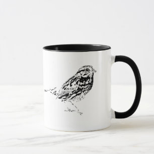 Mug Café de moineau de chanson