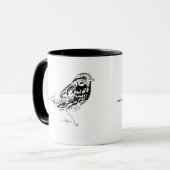 Mug Café de moineau de chanson (Devant gauche)