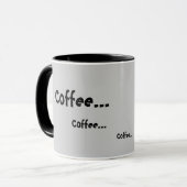 Mug Café de monstre…, café…, café. , Yay ! (Devant gauche)
