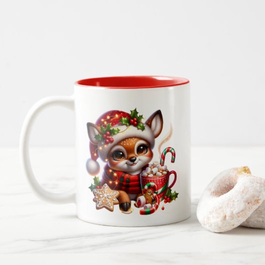 Mug café de Noël (Avec donut)
