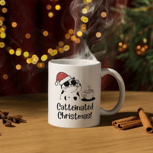 Mug Café de Noël au Chat Enchaîné et Fêtes pour les Am