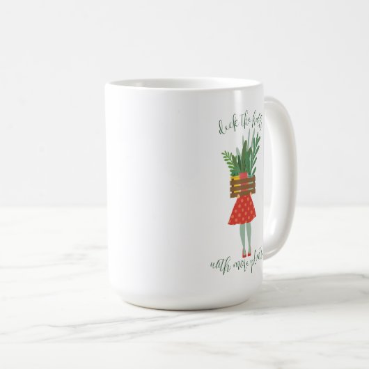 Mug café de Noël de la plante Lady (Devant droit)