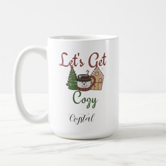 Mug café de Noël personnalisé et amusant (Gauche)