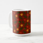 Mug café de Noël rouge - Cadeau de vacances classi (Devant gauche)
