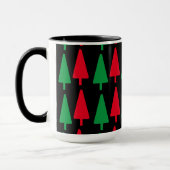 Mug Café de Noël simple et rouge et vert (Gauche)