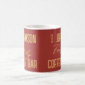 Mug Café de nom de famille personnalisé (Centre)