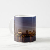 Mug café de nuit de Chicago Cityscape (Devant gauche)