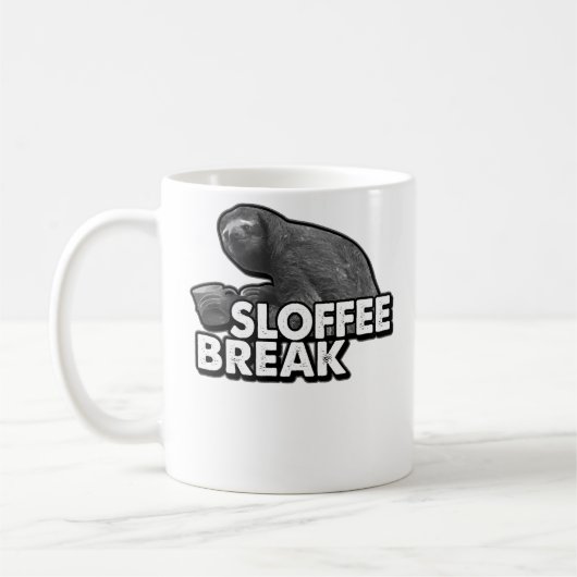 Mug Café de paresse de coupure de Slofee pour les (Gauche)