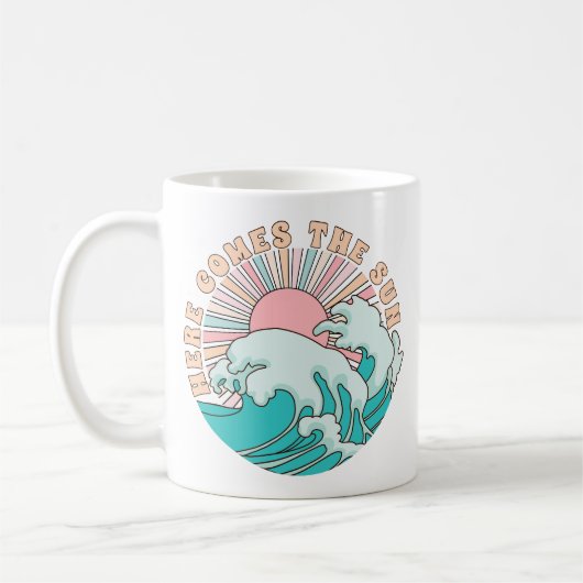 Mug café de plage | Mug de café d'été | (Gauche)