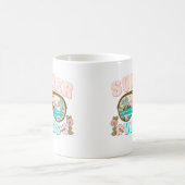 Mug café de plage | Mug de café d'été | (Centre)
