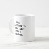 MUG CAFÉ DE PRE-ANAESTHETIC CHECKLISTSTEP 1., PRE-AN… (Devant gauche)