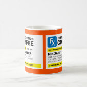 Mug Café de prescription drôle personnalisé (Centre)