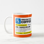 Mug Café de prescription drôle personnalisé (Gauche)