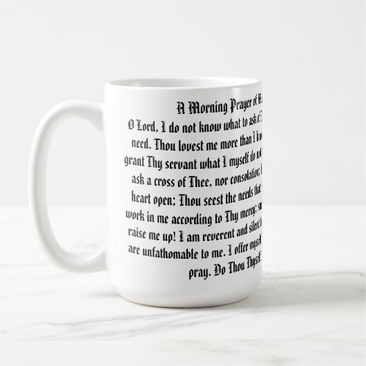 Mug café de prière du matin (Gauche)