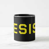 Mug Café de protestation Résiste Noir (Centre)
