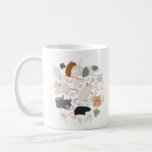 Mug Café De Rat, Cadeau De Rat, Amant De Rat, Cadeau D (Gauche)