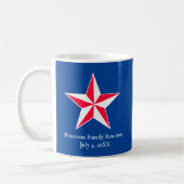 Mug café de réunion familiale patriotique (Gauche)