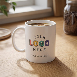 Mug Café de société à logo personnalisé