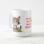 Mug ☕️ Café de style maison qui aime les chats mignons (Devant gauche)