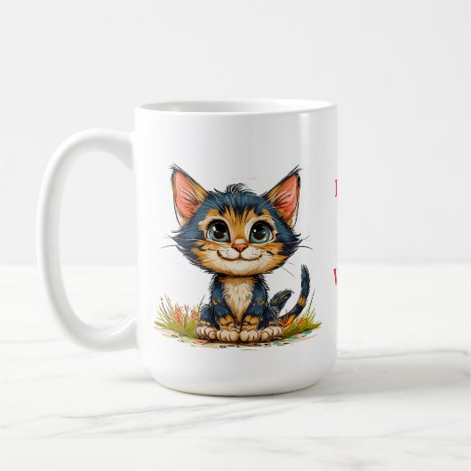 Mug ☕️ Café de style maison qui aime les chats mignons (Gauche)