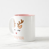 Mug café de vacances | Cute Reindeer (Devant gauche)