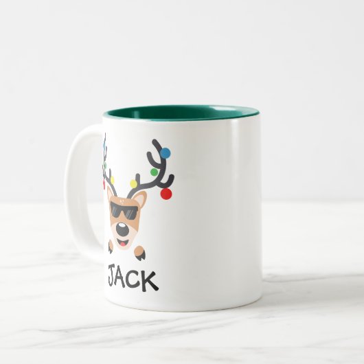 Mug café de vacances | Reindeer Cool (Devant gauche)