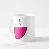 Mug Café de visage/tasse roses de thé (blanche) (Devant gauche)