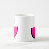 Mug Café de visage/tasse roses de thé (blanche) (Centre)