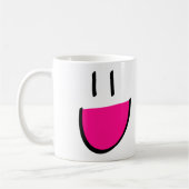 Mug Café de visage/tasse roses de thé (blanche) (Gauche)