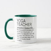Mug Café Définition Personnalisée de Professeur de Yog (Gauche)