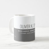 Mug Café demi-gris mi-blanc professionnel (professionn (Devant gauche)