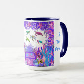 Mug café des amis de la tortue sous-marine (Devant droit)