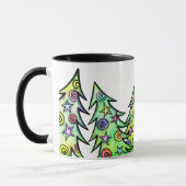 Mug café des arbres de vacances (Gauche)