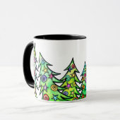 Mug café des arbres de vacances (Devant gauche)